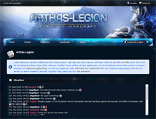 Tablet Screenshot of forum.arthas-legion.de